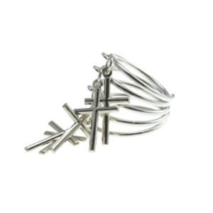 Image of Kleio. Cross Stack Ring