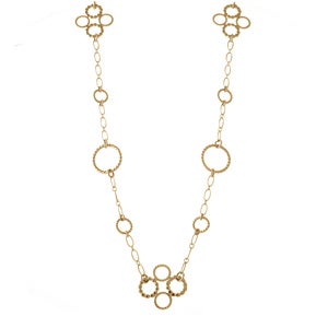 Image of Circle Cross Chain, Gold Fill & Vermeil