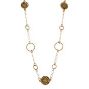 Image of Circle Settings Chain, Gold Fill & Vermeil