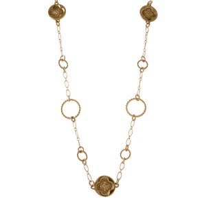 Image of Circle Settings Chain, Gold Fill & Vermeil