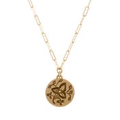 Image of Flower Leaf Necklace, Gold Fill & Vermeil
