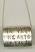 Image of Solid Sterling Silver Hammered Band Pendant-"To Live..." 