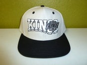 Image of VINTAGE LOS ANGELES KINGS SNAPBACK 1990'S SCRIPT GREY