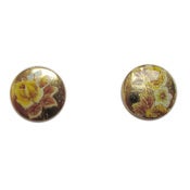 Image of Gold Floral Earrings