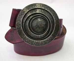 Image of Graphite Buckle Pebbled Texture