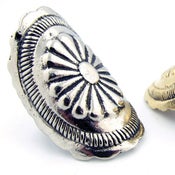 Image of The Gila Bend Oversized Bent Concho Knuckle Ring
