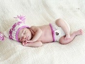 Image of Tushie Wrap and Shaker Hat Set - Tiny Hearts