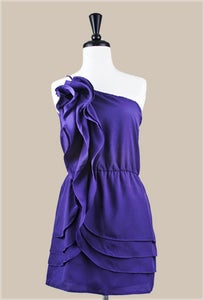 Image of Ruffle Cocktail Dress <font color = blue>(3 Left!)</font>