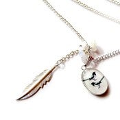 Image of Two For Joy Magpie Necklace