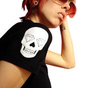 Image of Skull of Diamonds (Black/White)