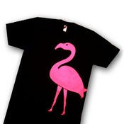 Image of High Heeled Flamingo (Black/Hot Pink)