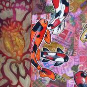 Image of Red Koi Collage