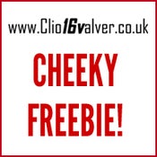 Image of Clio16valver *external* sticker, FREEBIE!
