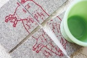 Image of butcher's diagram of a pig coasters - set of four