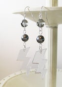 Image of Silver High Voltage Earrings [Available in 4 colors]