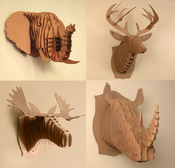 Image of Cardboard Safari-Animal Trophies SMALL/MEDIUM/LARGE