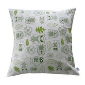 Image of Night Owls 18x18 Pillow {white}