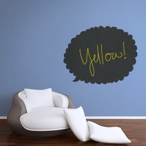 Image of CHALKBOARD TALK BUBBLE DECAL