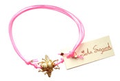 Image of bumble bee bracelet pink