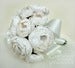 Image of White Aisle Silk Brooch Bridal Bouquet