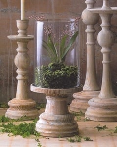 Image of Mandara Pine Pedestal & Vase