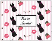 Image of Girly Invitation - Set of 8