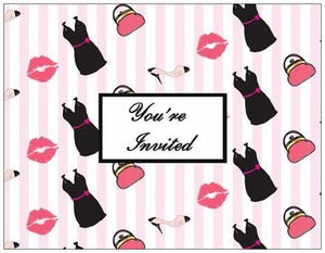 Image of Girly Invitation - Set of 8