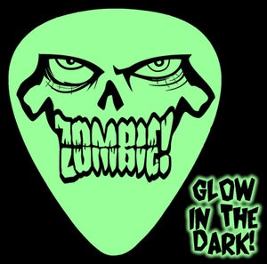 Image of ZOMBIE! Glow in Dark Guitar Picks!