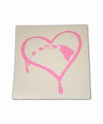 Image of 808 ALL DAY  Island Heart DRIP Viynl Sticker