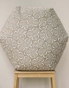 Image of Leaves in Chalk Floor Cushion - Large