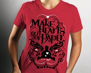 Image of MHOOP RED TEE (LAURIE SHIPLEY DESIGN)