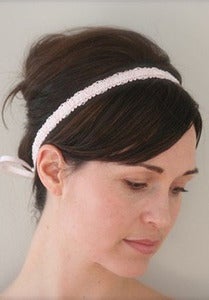 Image of Velvet satin headband