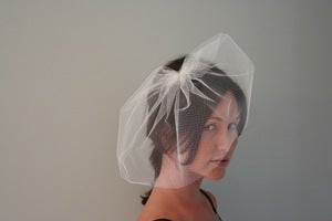 Image of Cameo birdcage veil