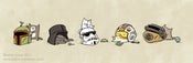 Image of Cats in Star Wars Helmets PRINT