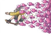 Image of Skater Rabbit (Print)