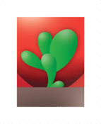 Image of Jellybean Succulent & Red Pot