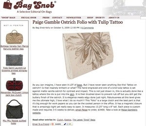 Image of Bag Snob October 2009