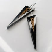 Image of Rio cork hoop earrings