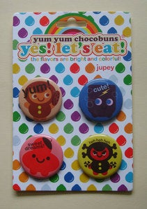 Image of Let's Eat! Button Set