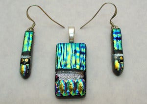 Image of Stormy Weather Pendant & Drop Set - 04