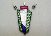 Image of Stylish Formal Pendant & Studs - 08