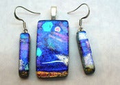 Image of Blue Haze Pendant & Drop Set - 01