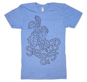 Image of Leaf Tee (Baby Blue Heather)
