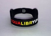 Image of Signature Model: Black with Red/Yellow/White- Titanium Infused Silicone Wristband
