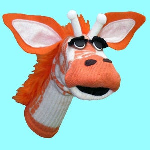 Image of Sweet Potato™ Sockett® Couture Giraffe Sock Puppet