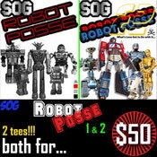 Image of Robot Posse 1 & 2, that's right, two t-shirts!!!