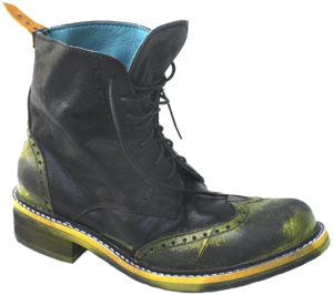 Image of No.0008 INTERCHANGE wingtip boot Black