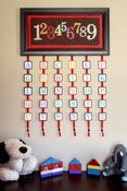 Image of ABCs and 123s Wall Hanging PDF Pattern