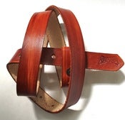 Image of Narrow 1" BRITISH TAN belt