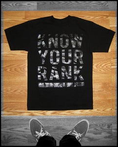 Image of KNOW YOUR RANK  | Black on Black